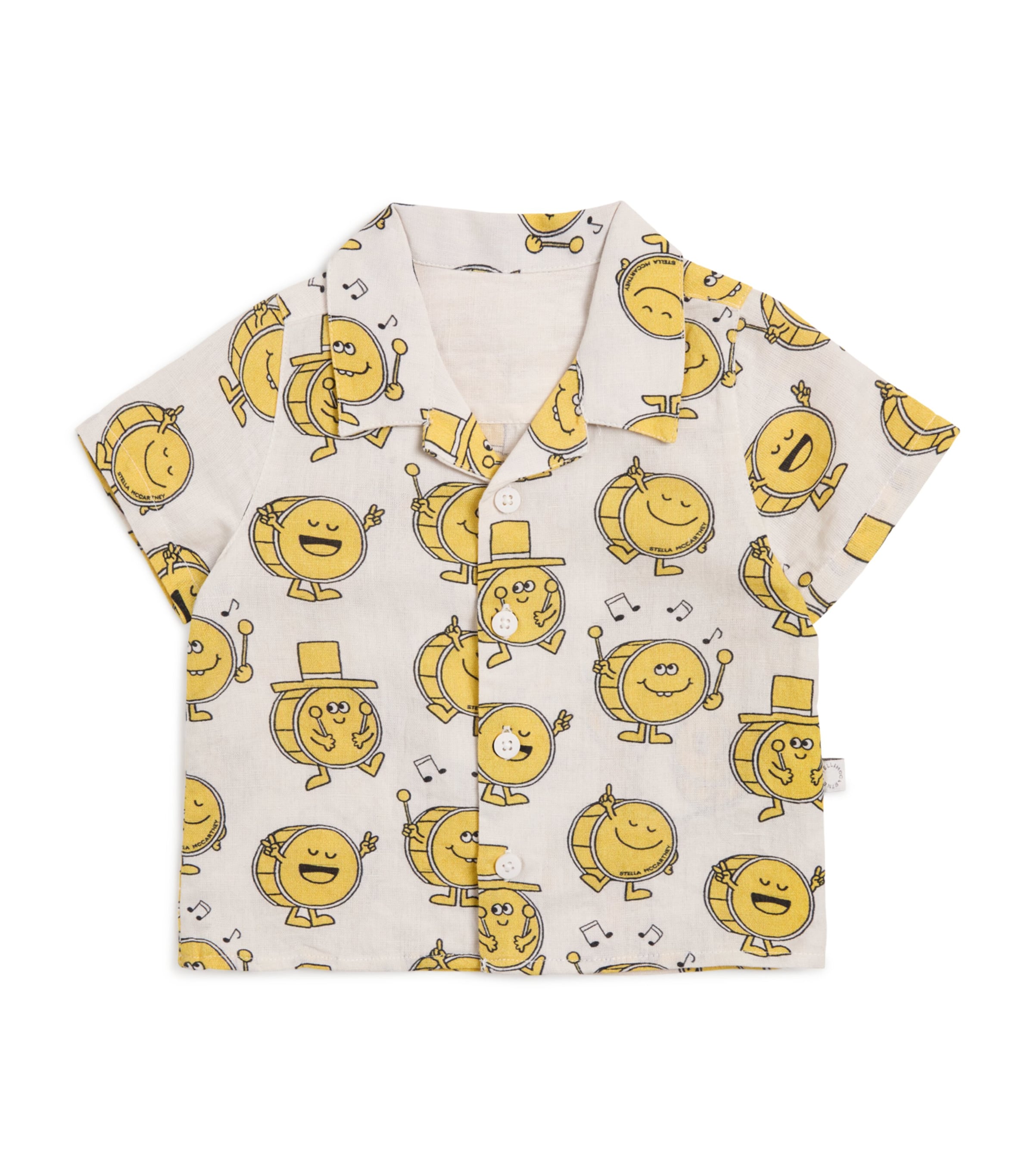 Stella McCartney Kids Organic Cotton-Linen Printed Shirt (3-36 Months) Image 1
