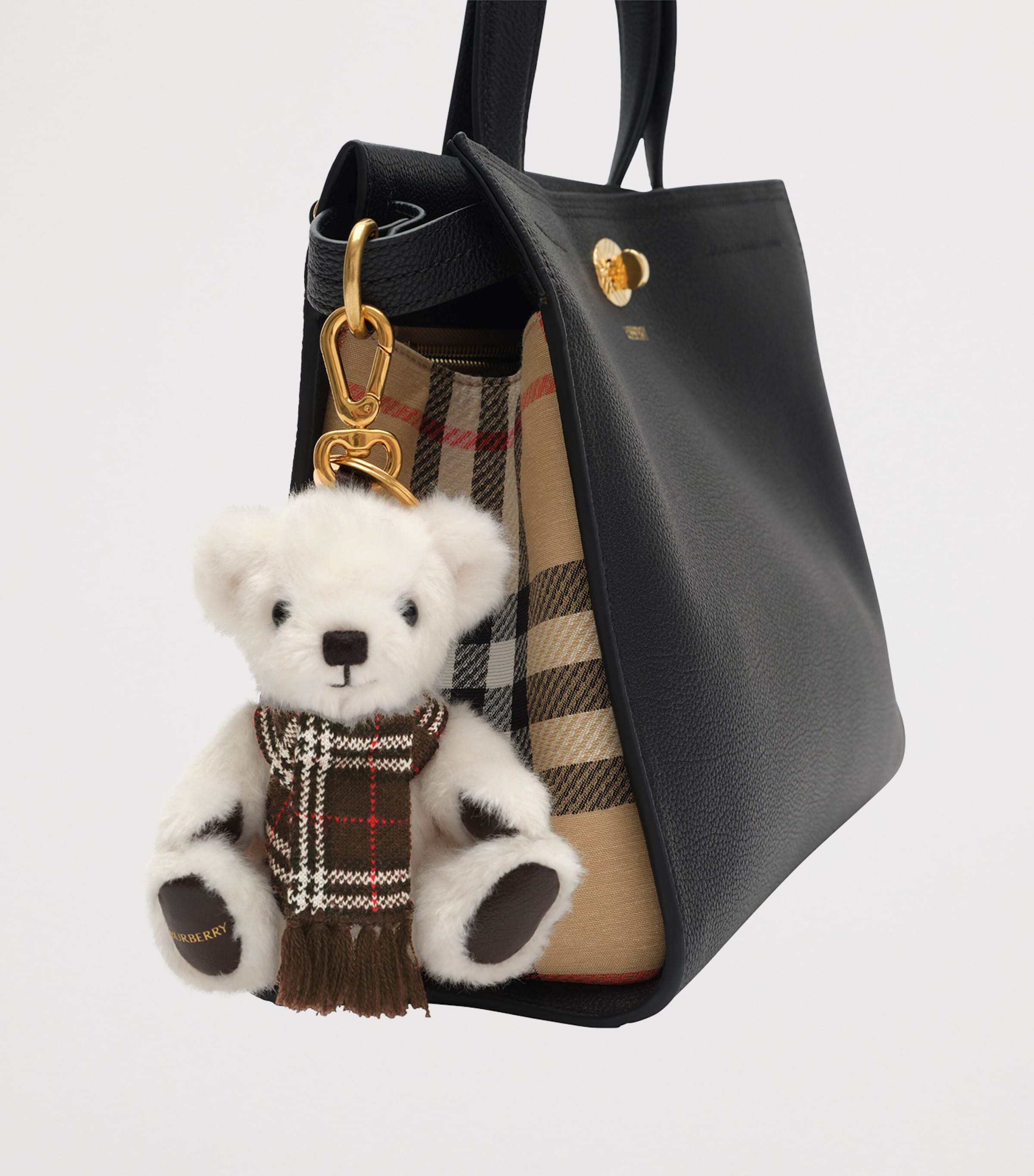 Burberry Thomas Bear Bag Charm Chocolate Brown Image 2