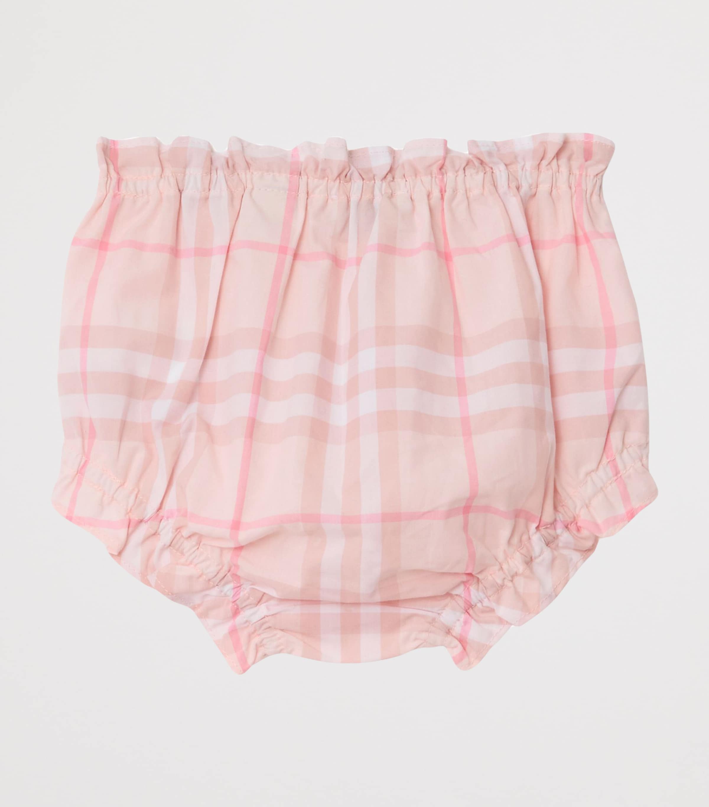 Cotton Check Dress and Bloomers Set (1-18 Months) ICE PINK IP CHECK Image 5