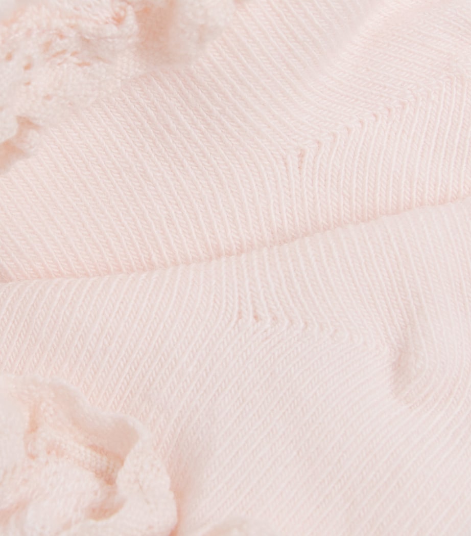 Cotton-Blend Frill Ankle Socks 31ROSE Image 2