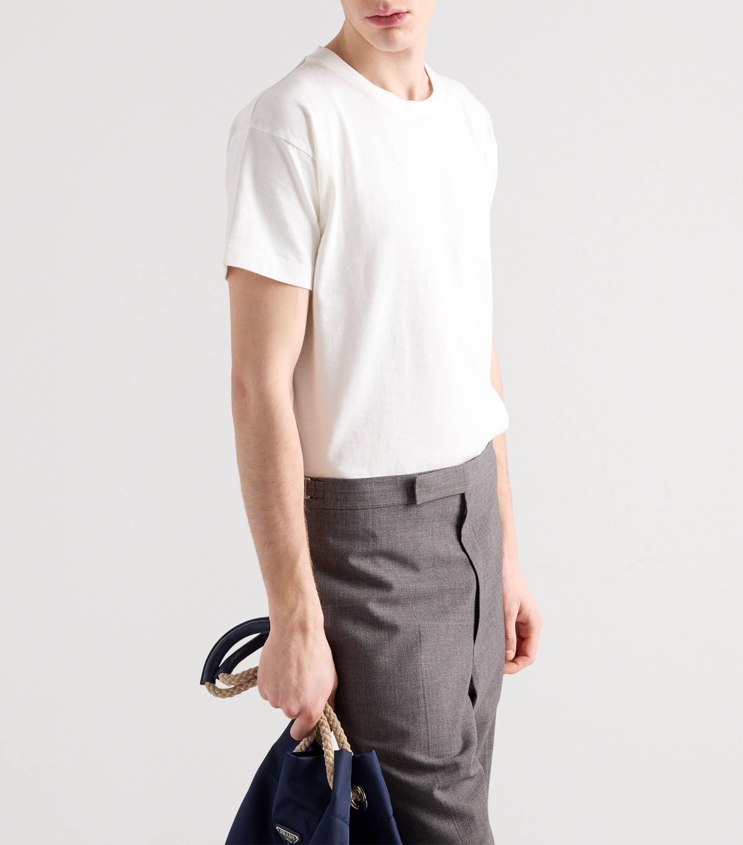 Prada Mens Cotton Short-Sleeve T-Shirt Image 4