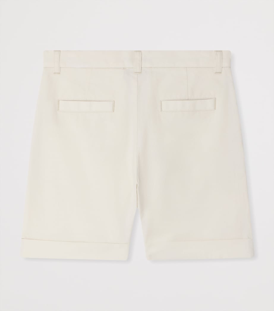 Bonpoint Cotton Lindsey Shorts (10-14 Years) Blanc Lait Image 2