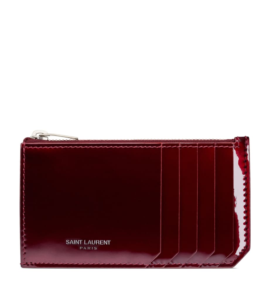 Patent Leather Zipped Coin and Card Holder 6947 Image 1