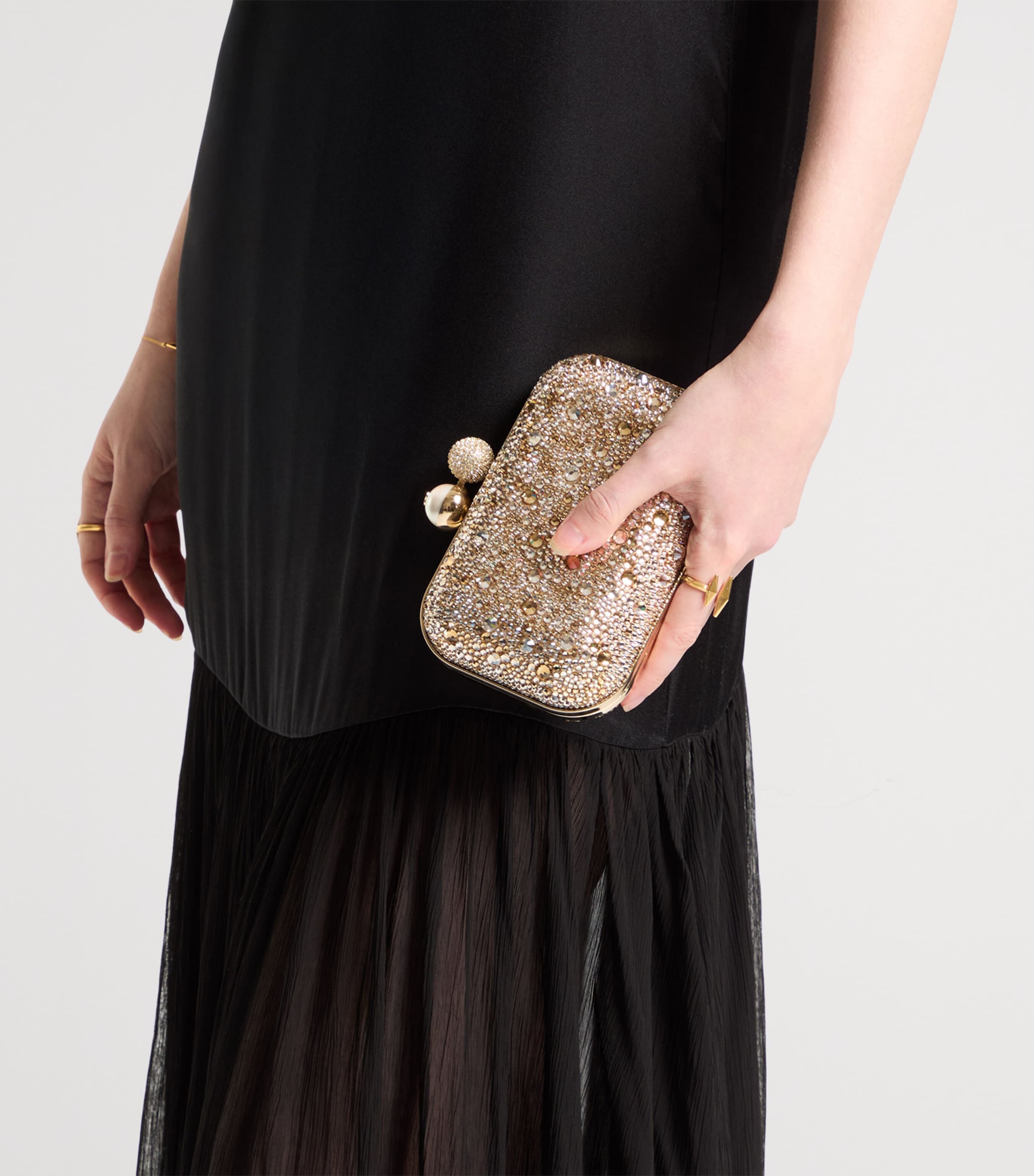 Jimmy Choo Cloud Clutch Bag Crystal Mix Image 2