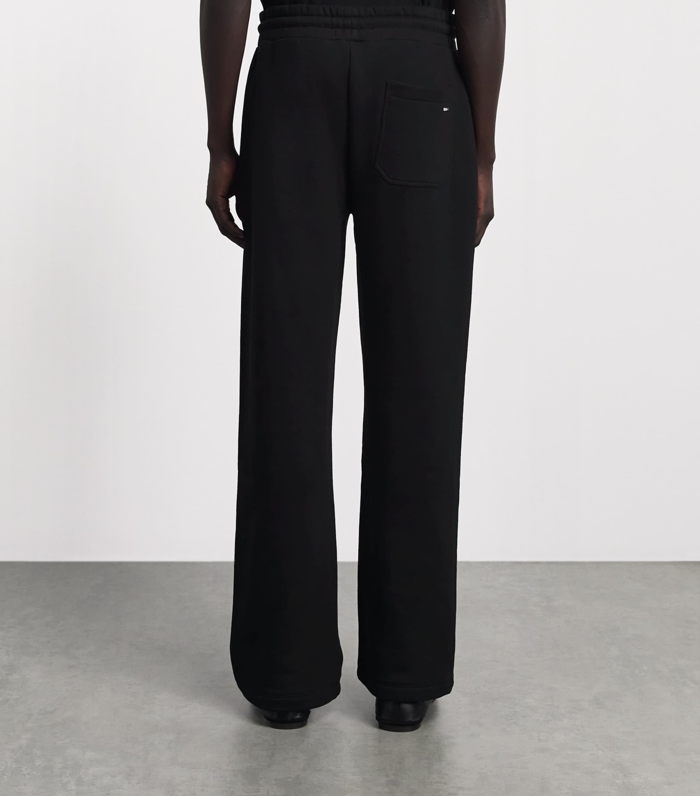 AMIRI Mens Cotton Relaxed Logo Sweatpants Black Image 5