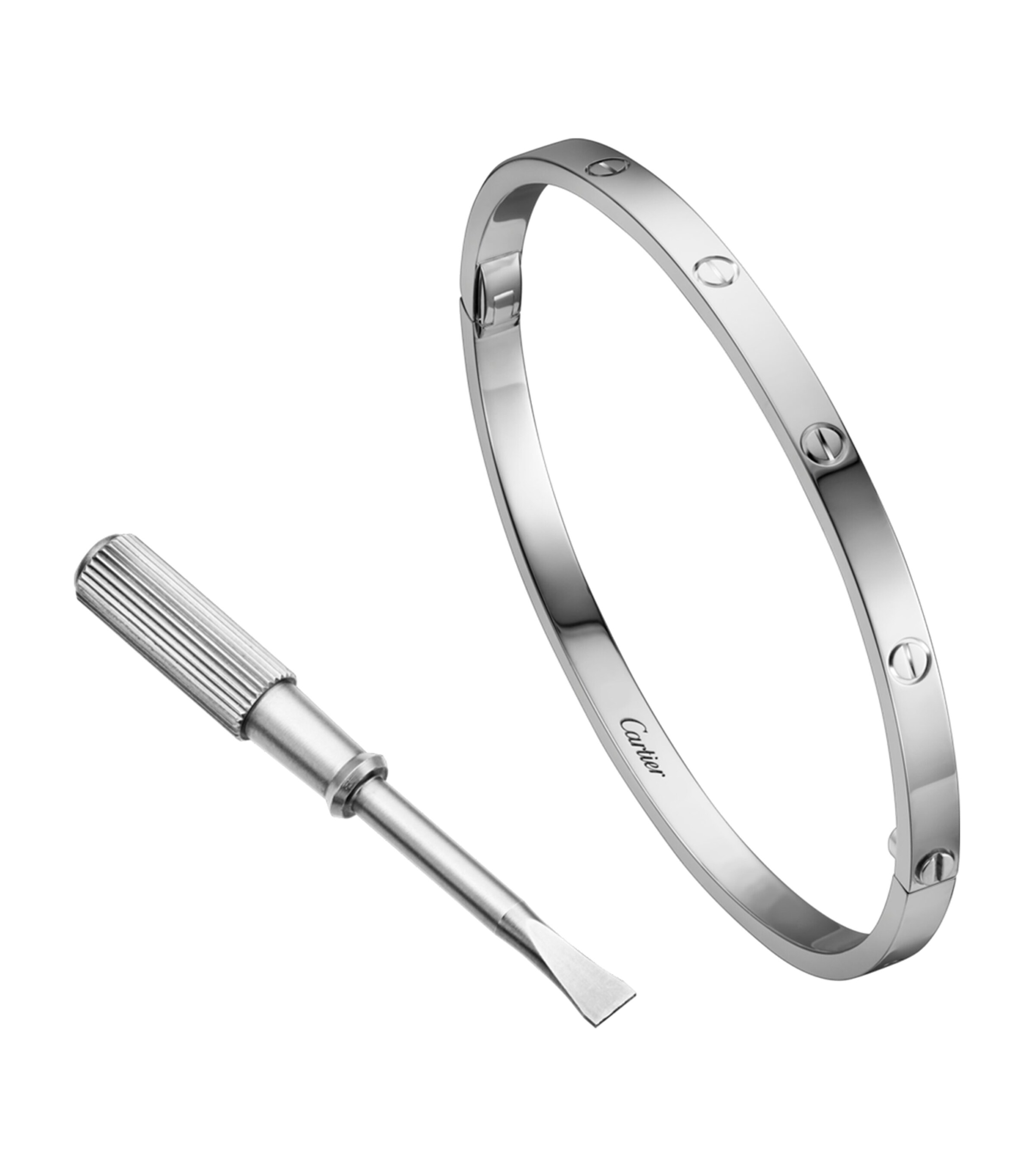 Cartier Small White Gold LOVE Bracelet White Gold Image 9