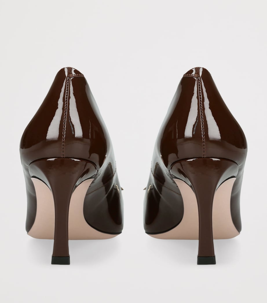 Patent Belle Vivier Pumps 70 DARK BROWN Image 2