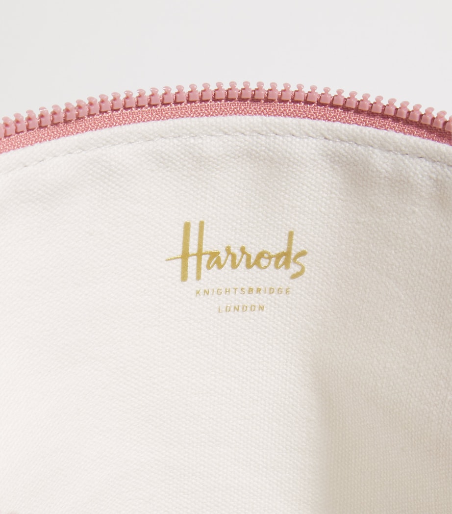 Toile Half Moon Cosmetic Bag PINK Image 4