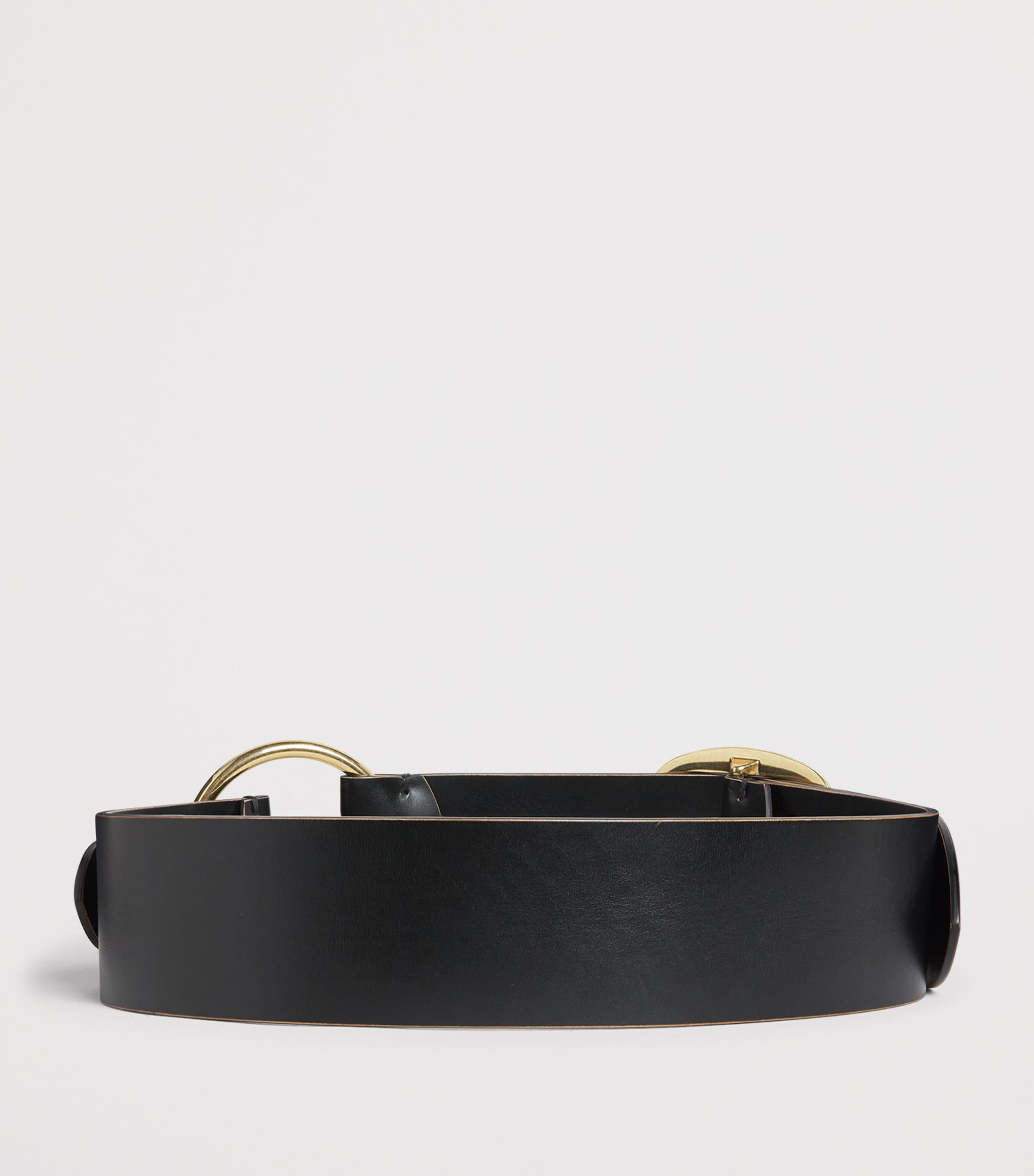 Leather Belt BLACK Image 2