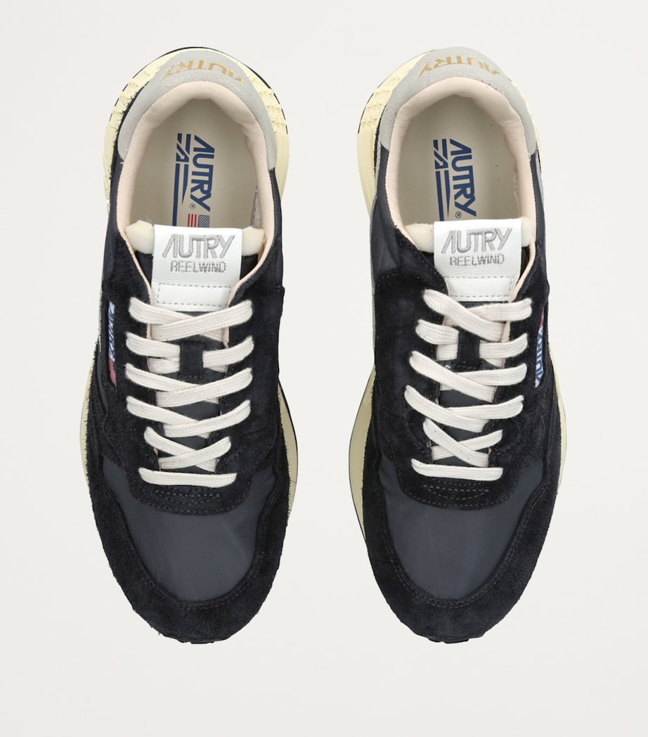 Autry Leather Reelwind Low-Top Sneakers Black Image 6