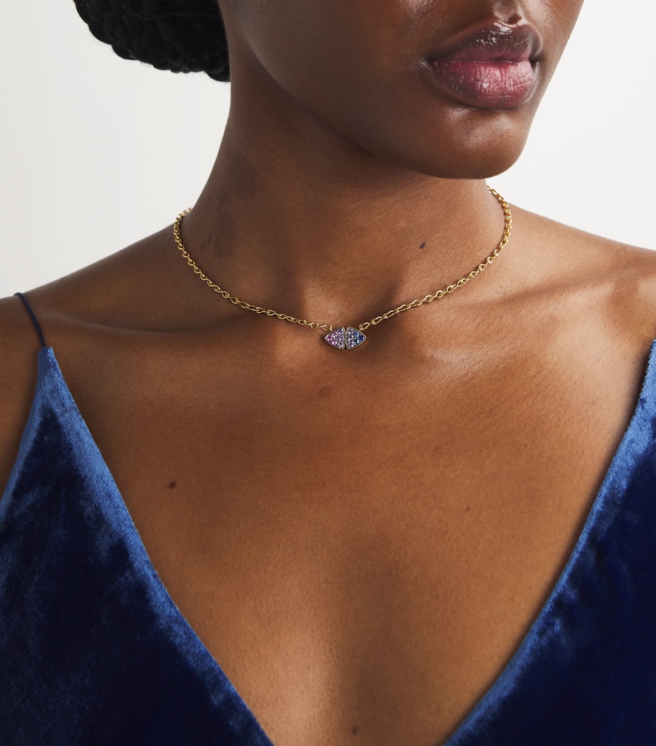 Yellow Gold and Sapphire Ombre Candy Sky Necklace YELLOW GOLD Image 2