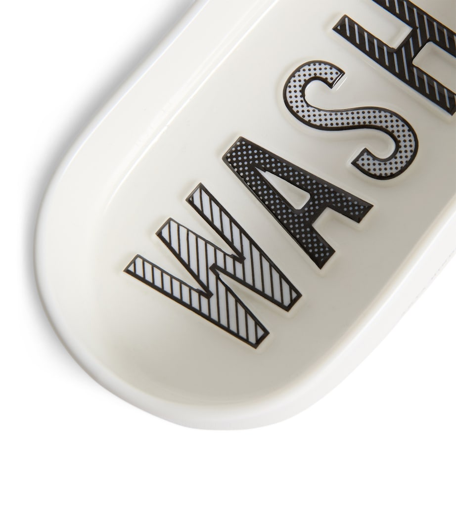 Bone China Eyes Bathroom Set WHITE Image 5