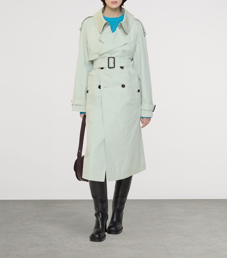 Cotton Canvas Fitzrovia Trench Coat SEAFOAM GREEN WW PRO Image 2