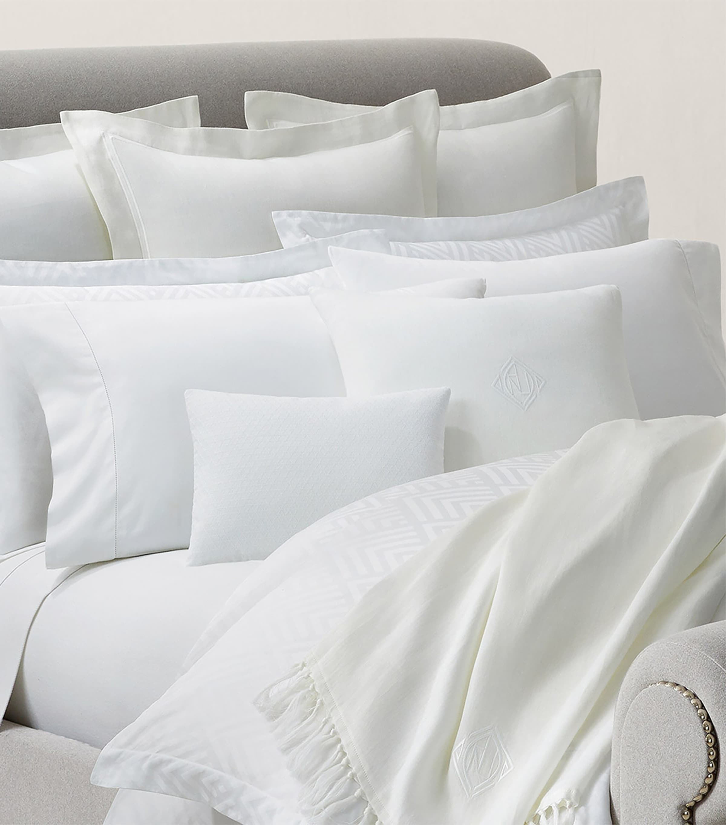 Ralph Lauren Home Penthouse White Super King Duvet Cover (260cm x 220cm) White Image 3