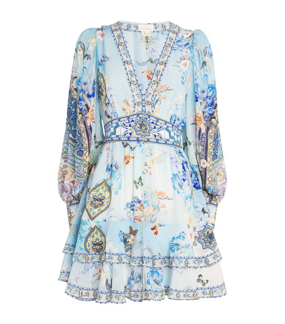 Camilla Womens Silk Mini Dress Almanpal Image 1