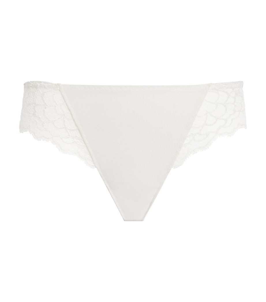 Lace-Trim Caresse Briefs 030 NATUREL Image 1