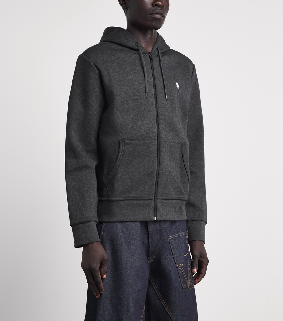 Polo Ralph Lauren Mens Polo Pony Zip-Up Hoodie Windsor Hther Image 4