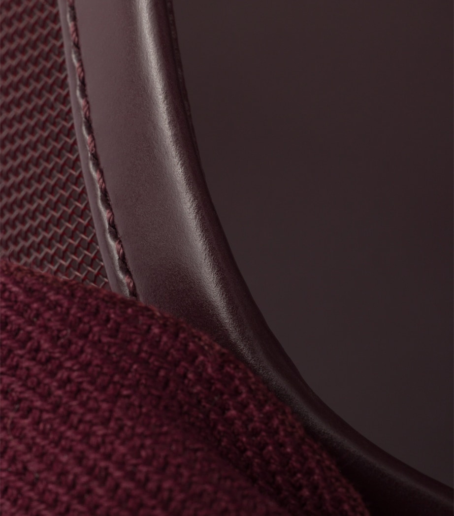 Prada Mesh Bow Slingback Pumps 100 Burgundy Image 6