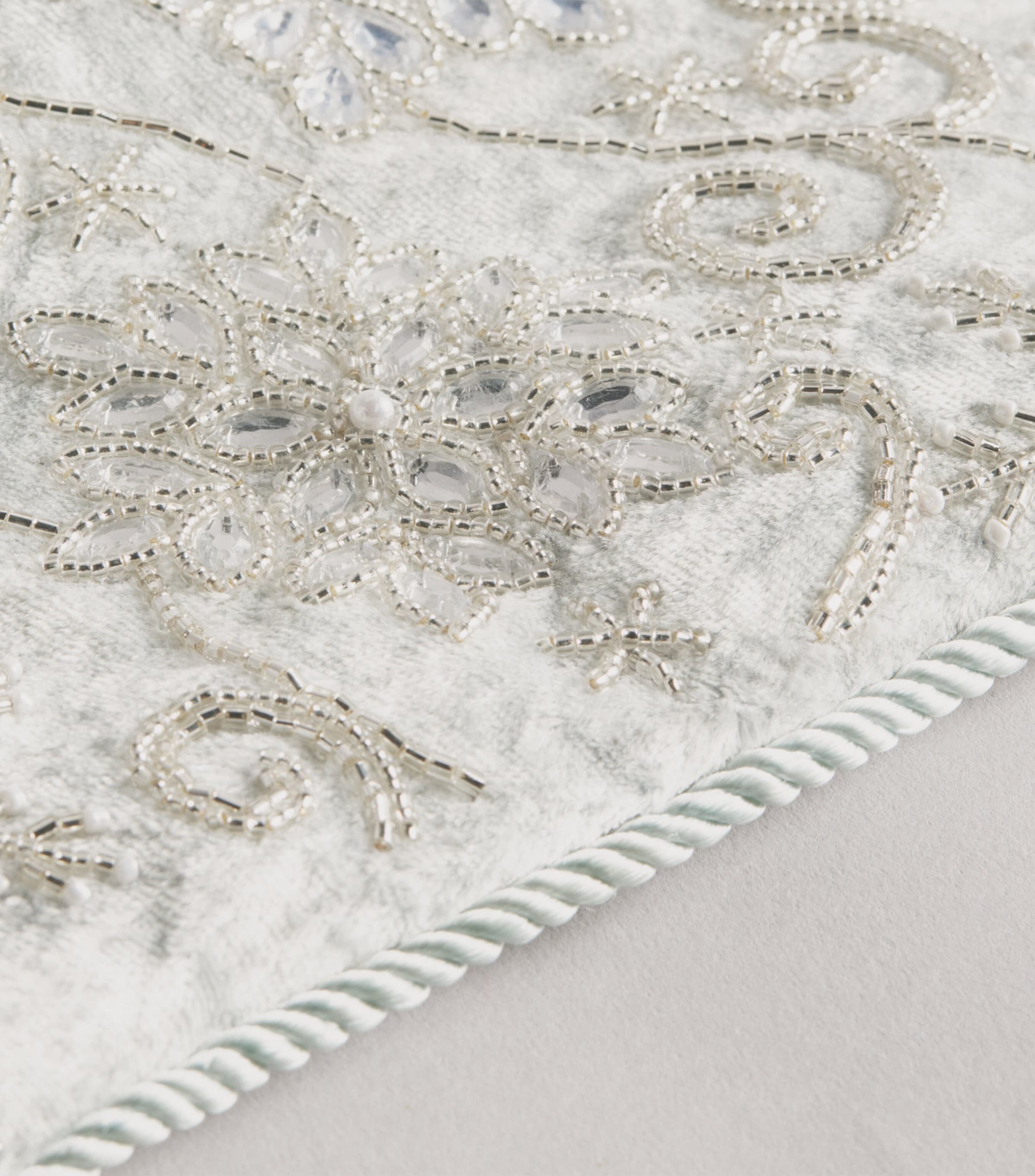 Harrods Snowflake-Embellished Stocking Gray/silver Image 2