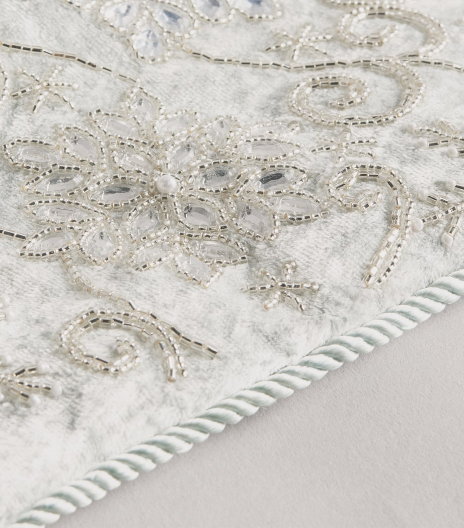 Harrods Snowflake-Embellished Stocking Gray/silver Image 2