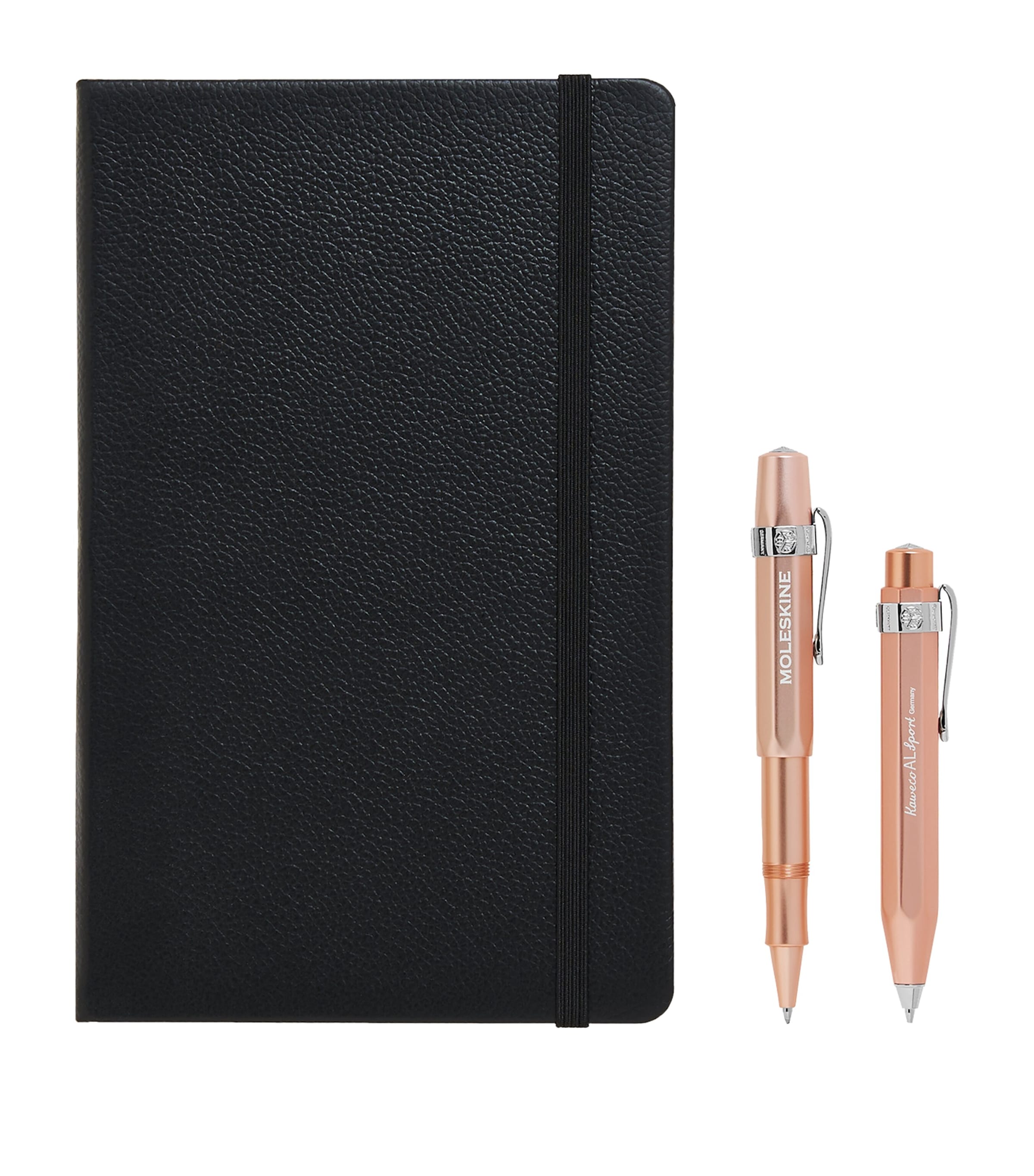 Moleskine Le Duo Ecriture Pen, Pencil And Notebook Set In Rose Gold