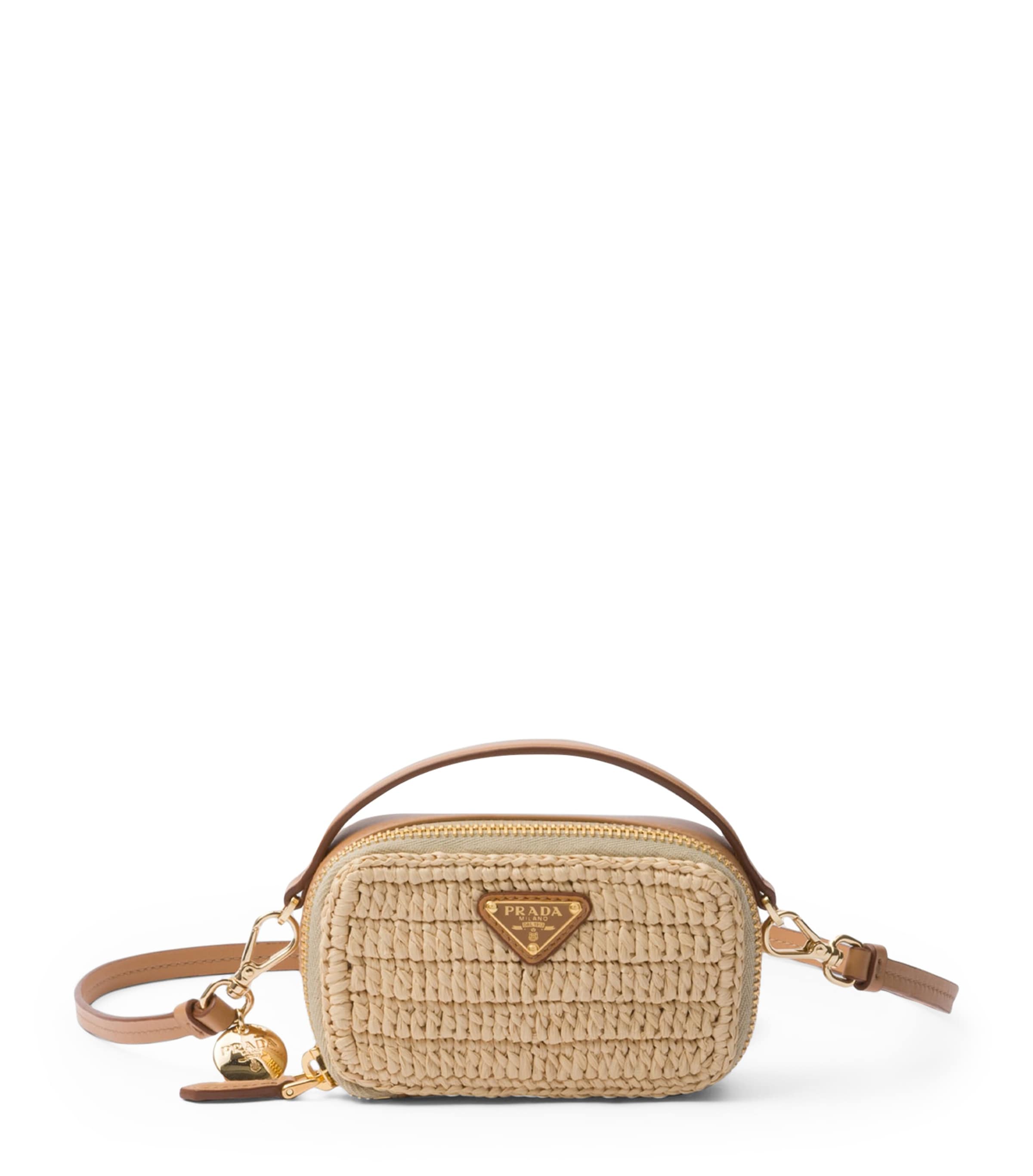 Leather Woven Mini Pouch F0018 Image 1