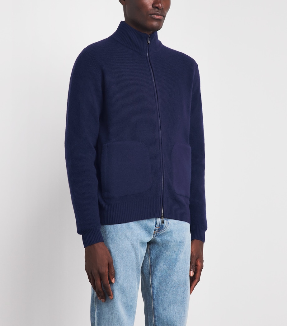 Fioroni Cashmere Mens Cashmere Half-Zip Sweater Image 4