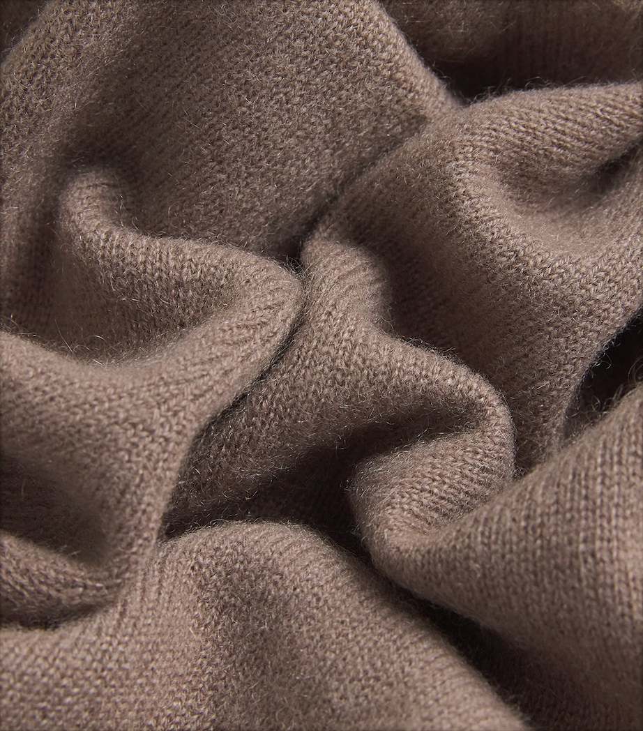 Cashmere V-Neck Sweater MUSHROOM Image 5