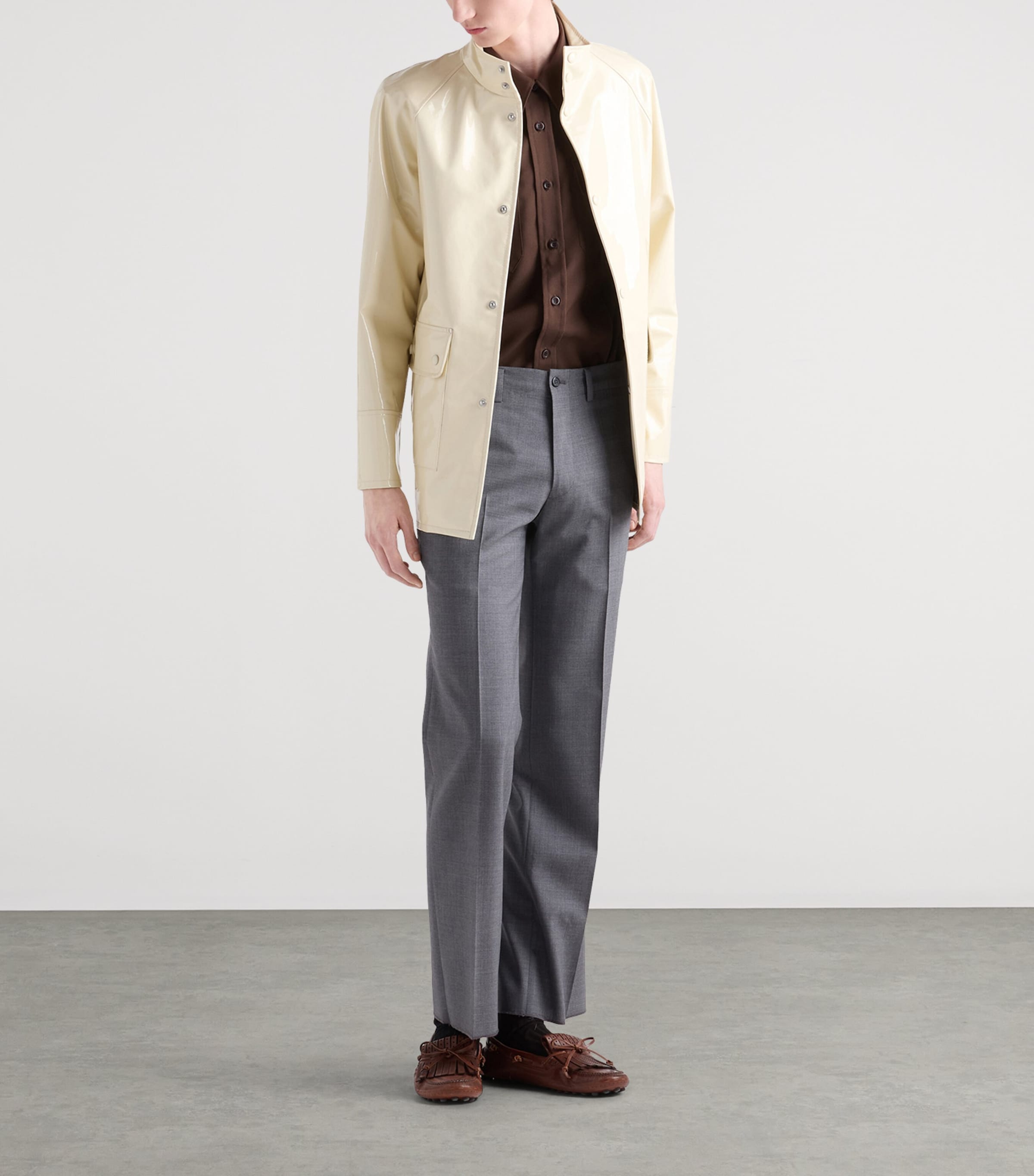 Prada Mens Technical Short-Sleeve Shirt Image 2