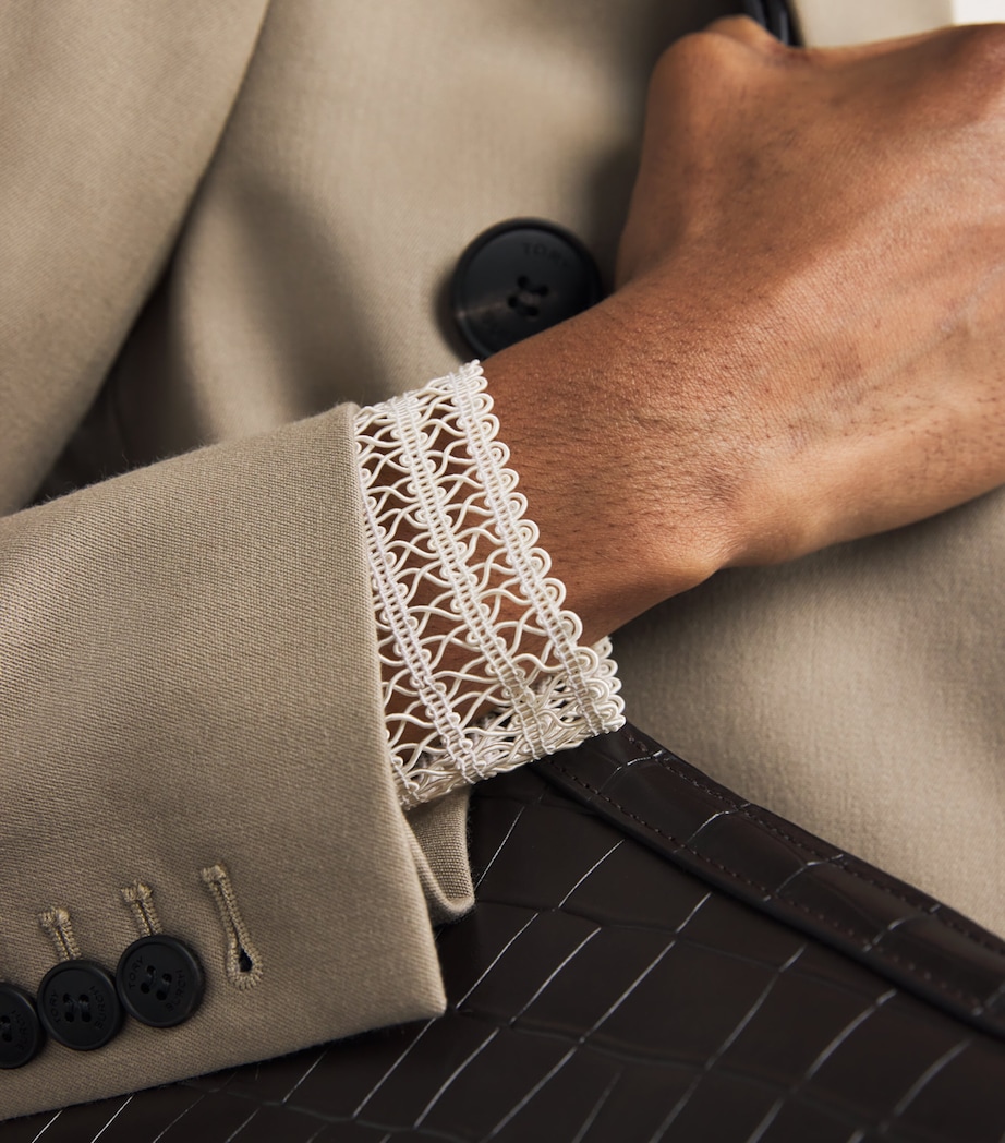 Jersey Ballon-Sleeve Blouse CREAM Image 6