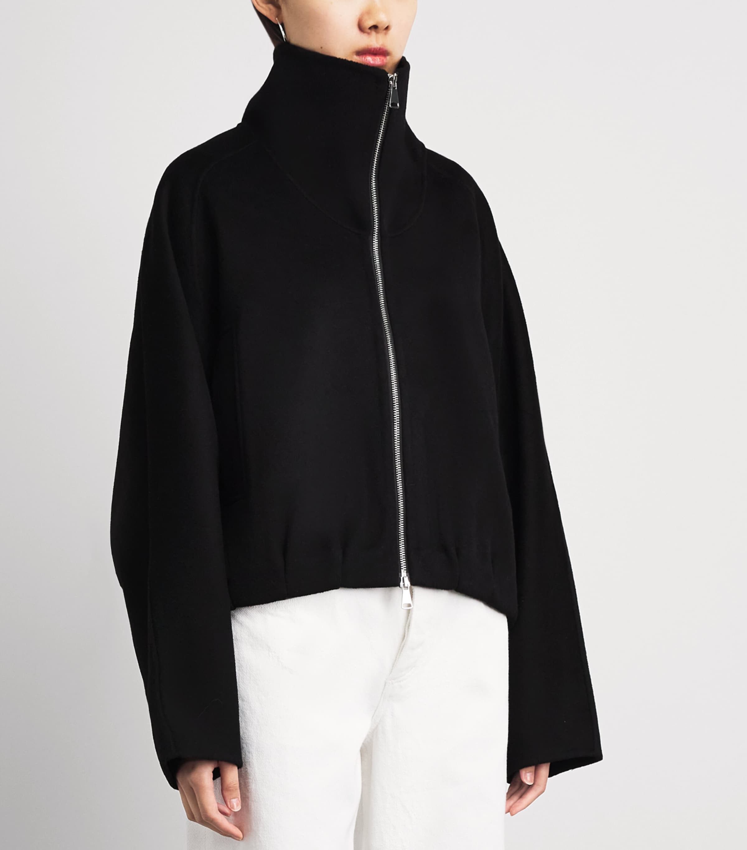 Herskind Womens Wool-Blend Branca Jacket Black Image 4