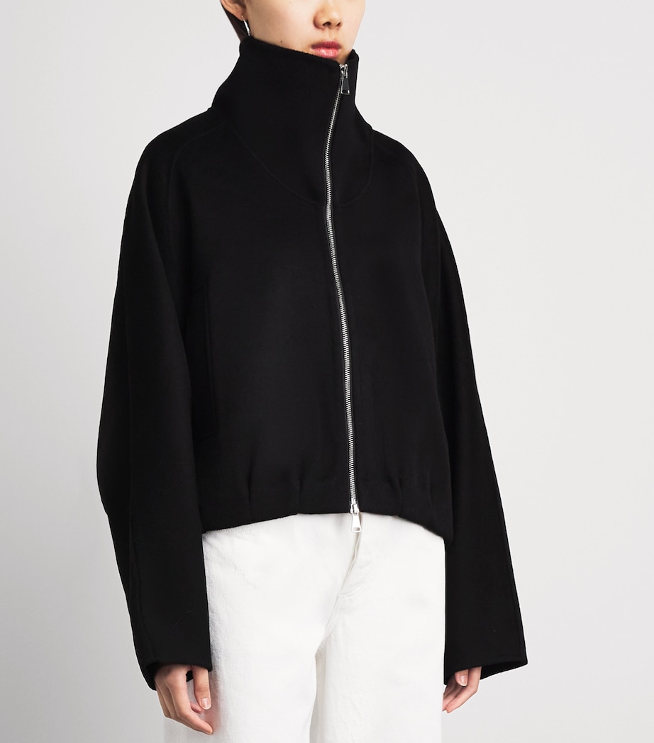 Herskind Womens Wool-Blend Branca Jacket Black Image 4