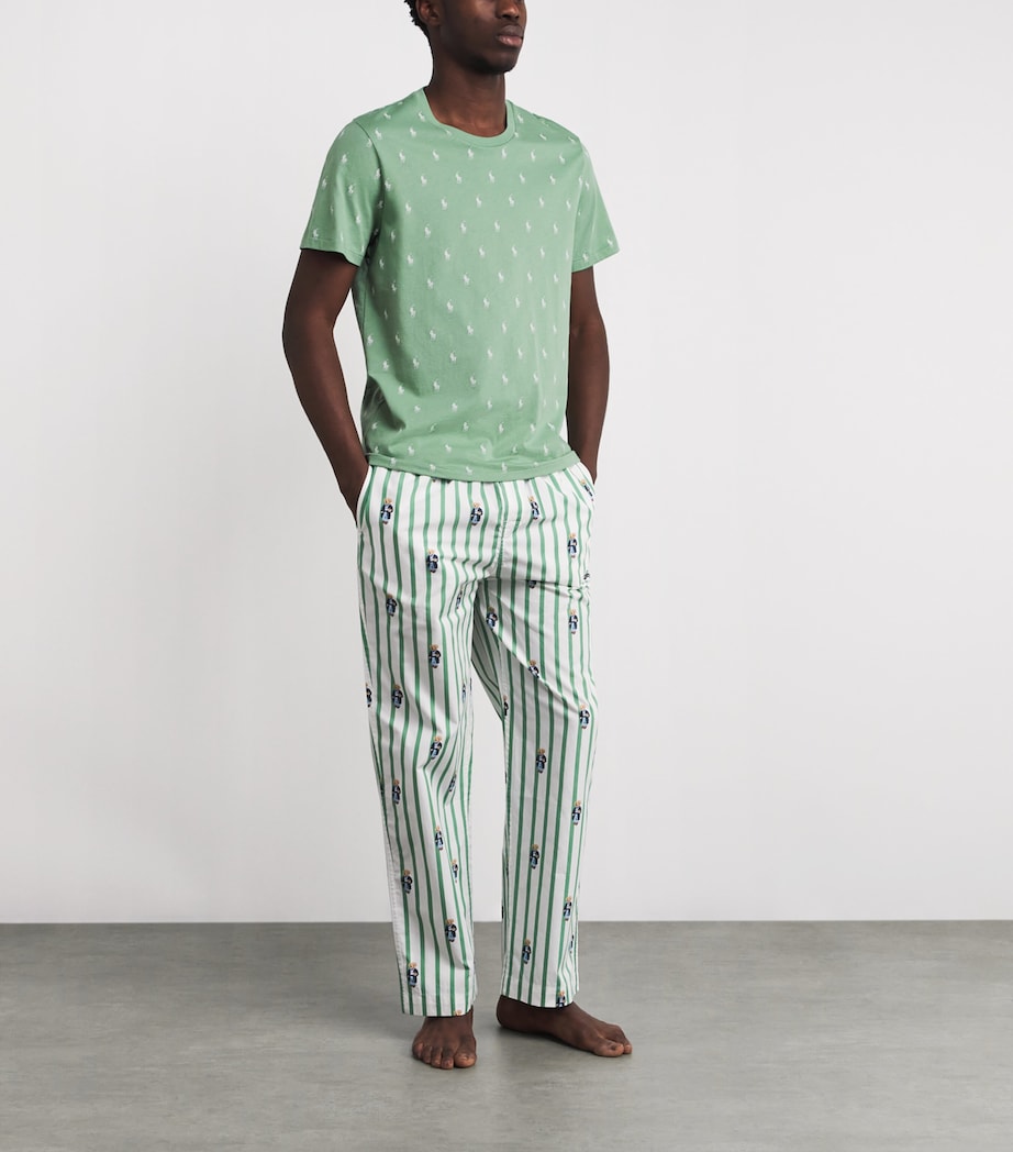 Cotton Polo Pony T-Shirt OUTBACK GREEN AOPP Image 1