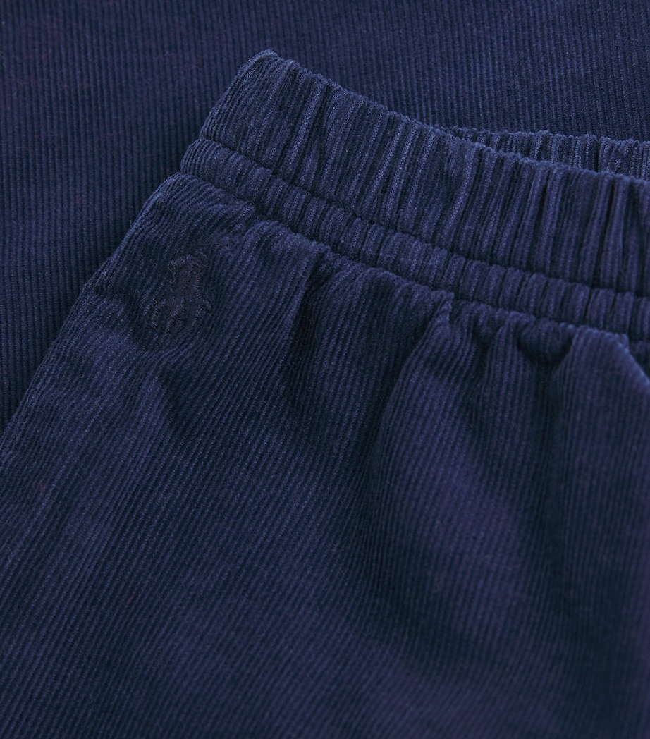 Cotton Corduroy Slouchy Trousers (0-18 Months) NAVY Image 3