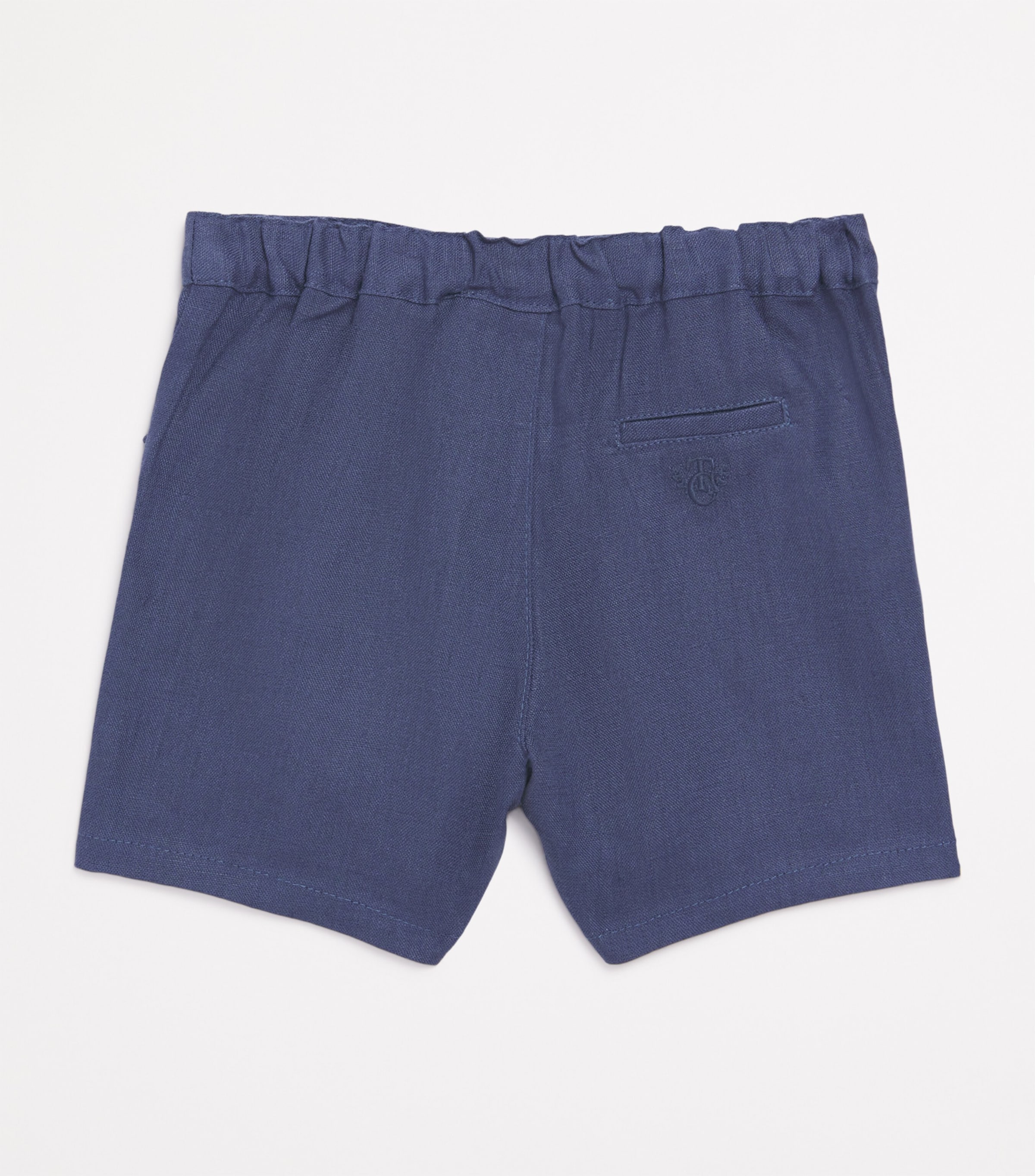 Tartine et Chocolat Linen Shorts (3 Months-4 Years) Marine Image 2