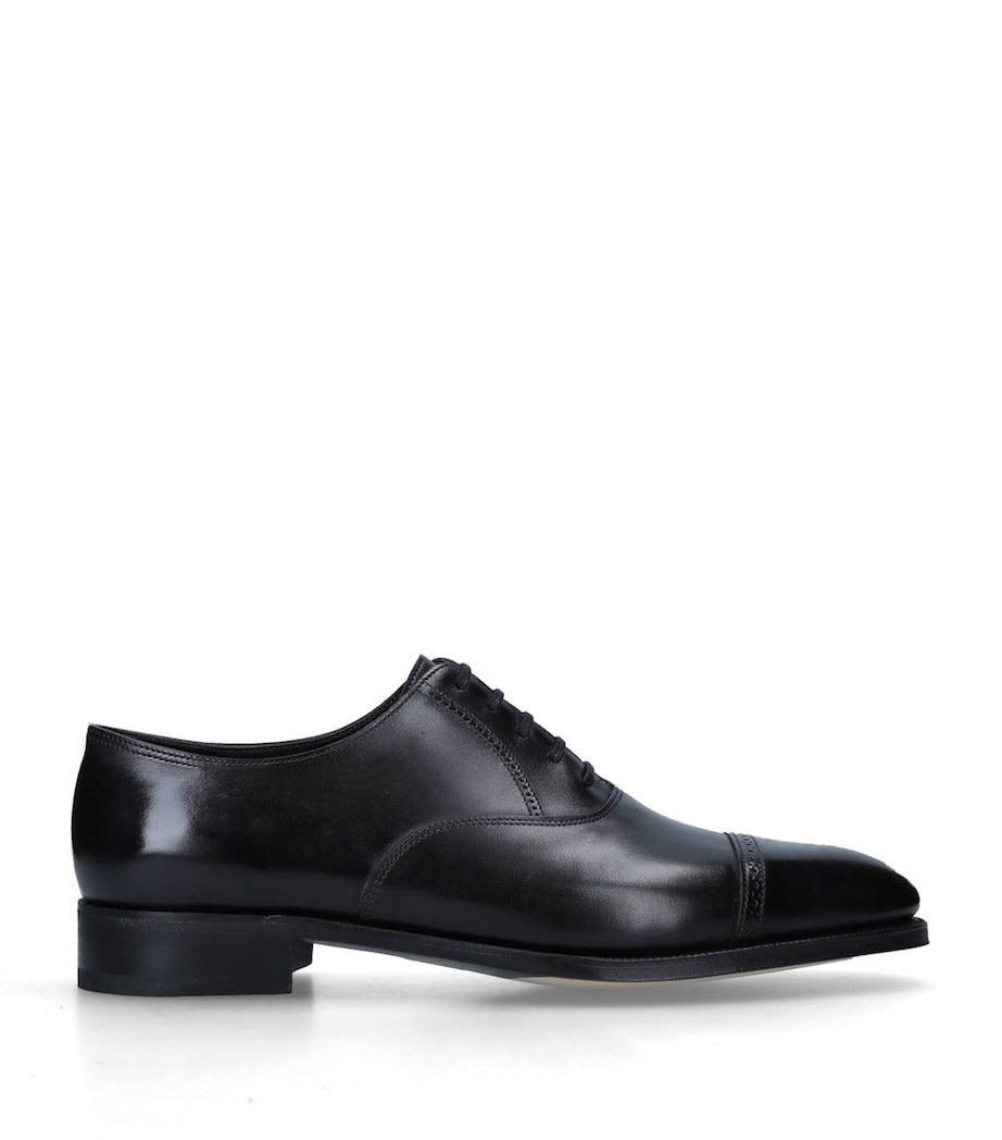 Leather Philip Ii Oxford Shoes BLACK Image 3