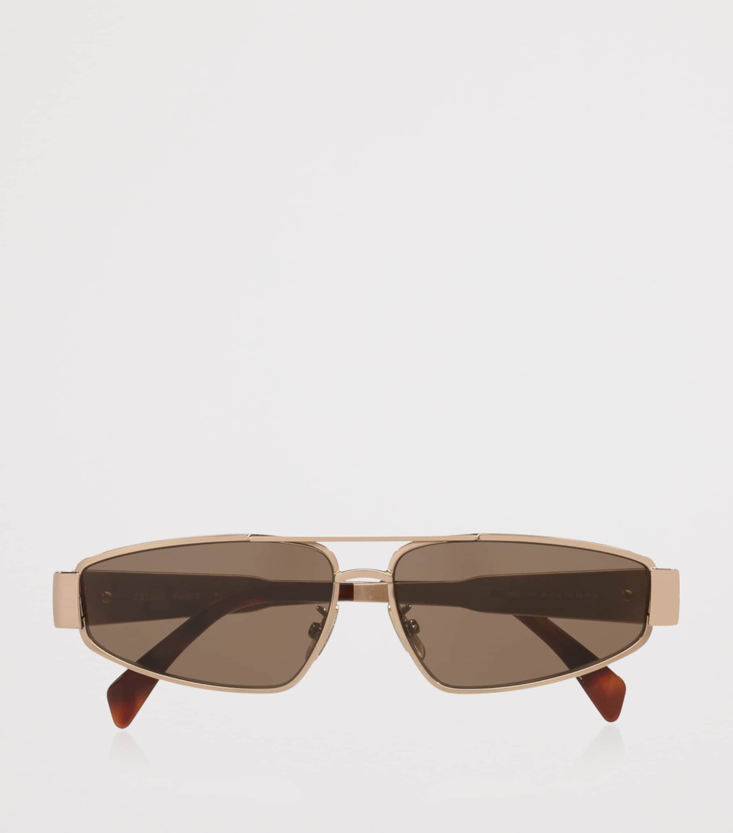 Celine Metal Triomphe Irregular Sunglasses Pink Image 4