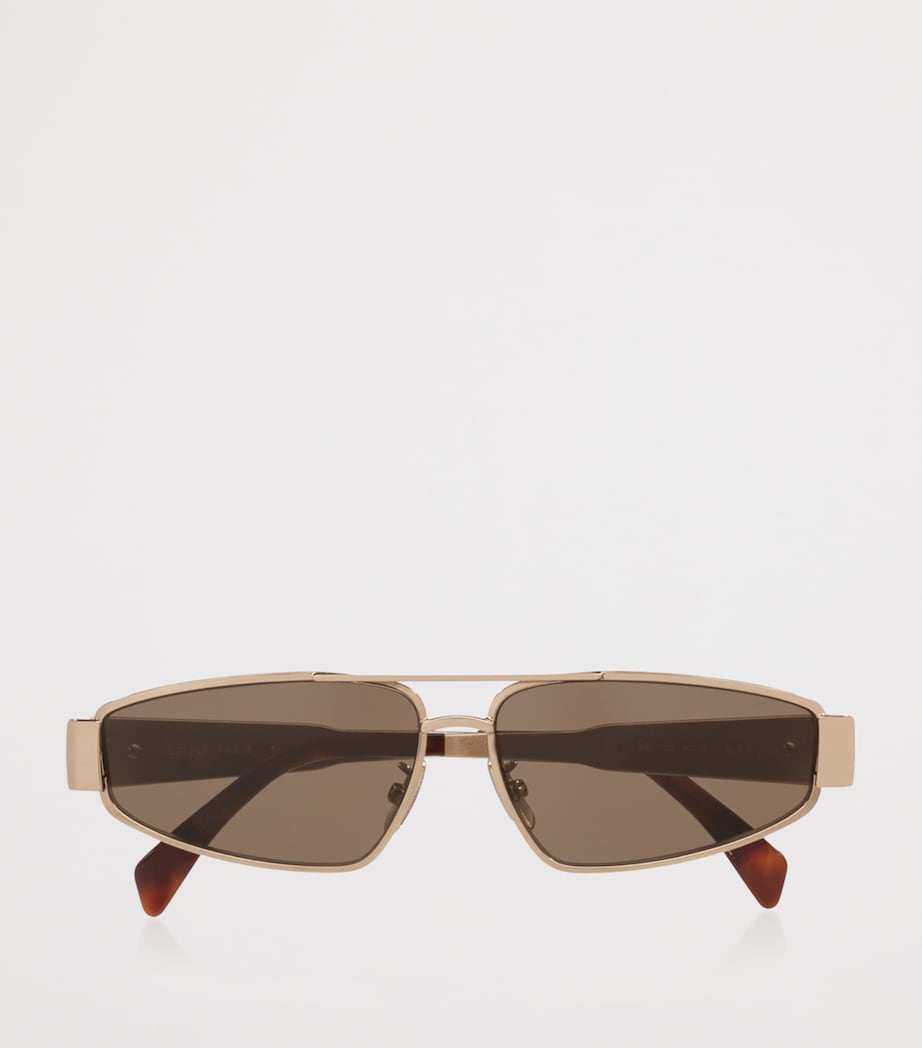 Celine Metal Triomphe Irregular Sunglasses Pink Image 4