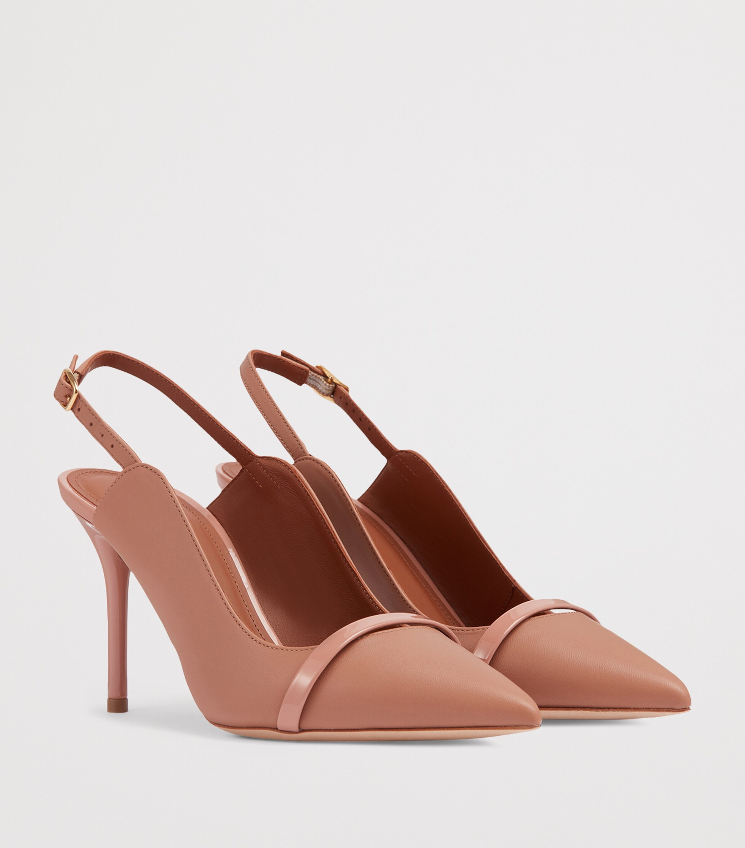 Leather Marion Slingback Pumps 85 BLUSH Image 3