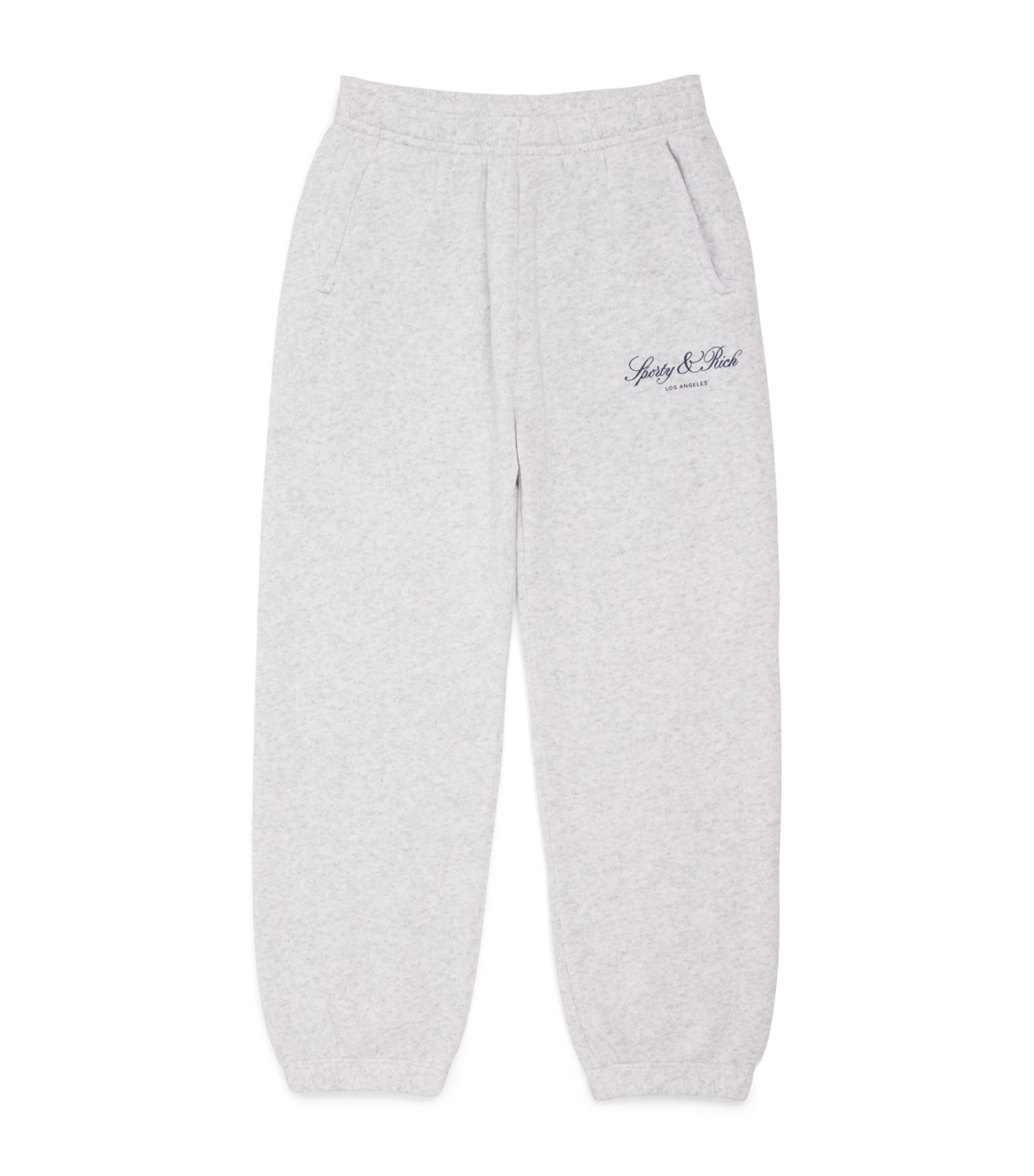 SPORTY & RICH KIDS Vendome Sweatpants (2-14 Years) Heather Gray/navy Image 1