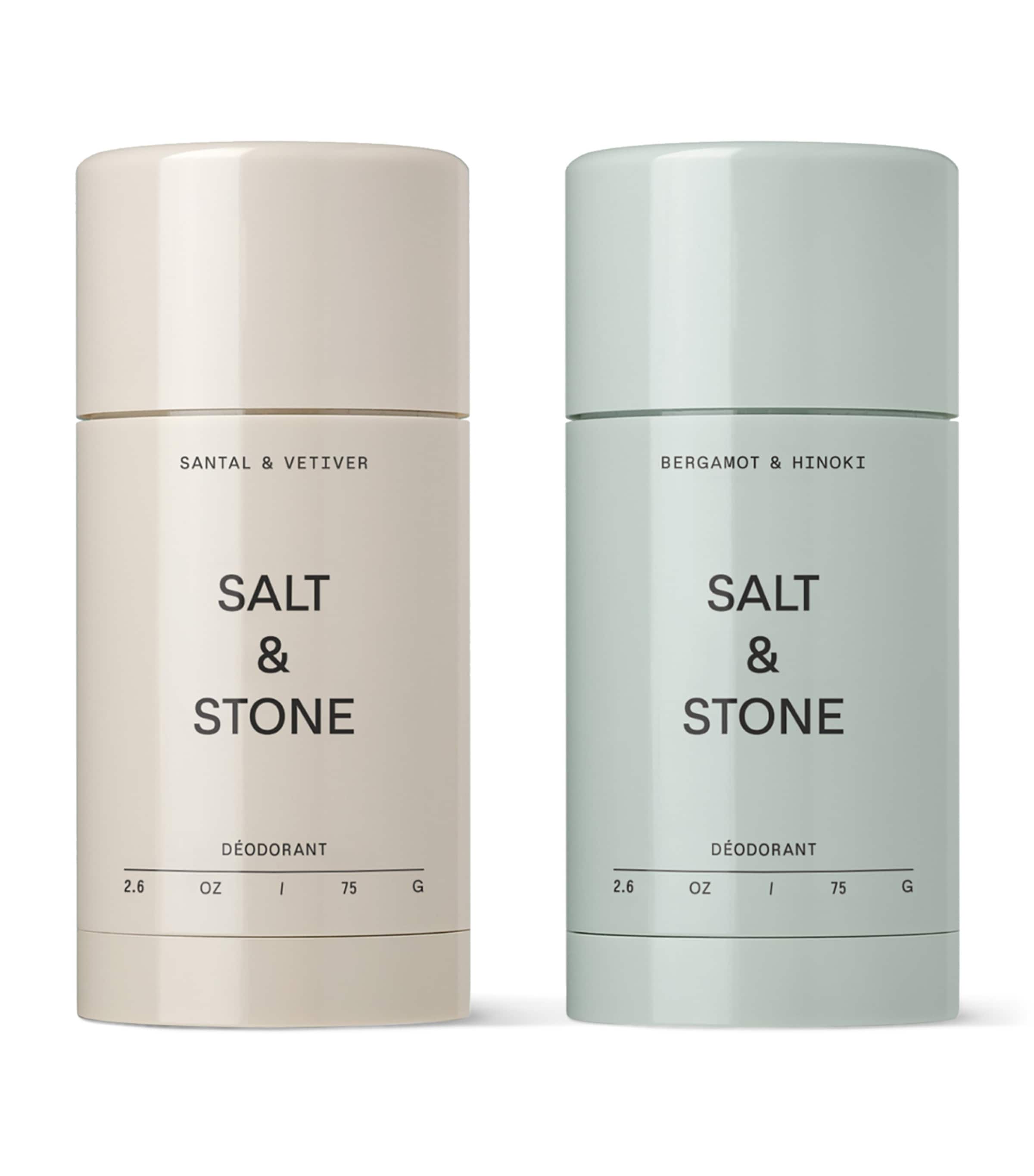 Salt & Stone Santal & Vetiver Deodorant & Bergamot & Hinoki Deodorant Duo Image 1