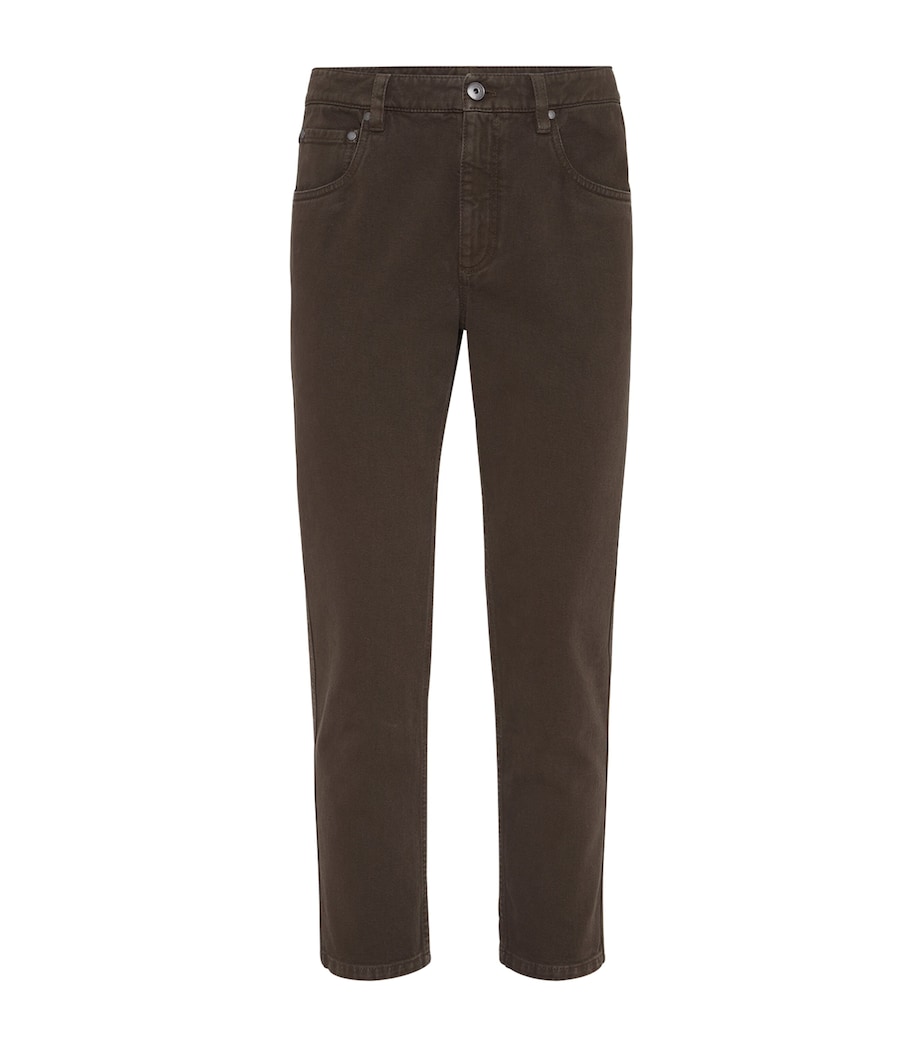 Brunello Cucinelli Womens Monili-Detail Jeans Image 1