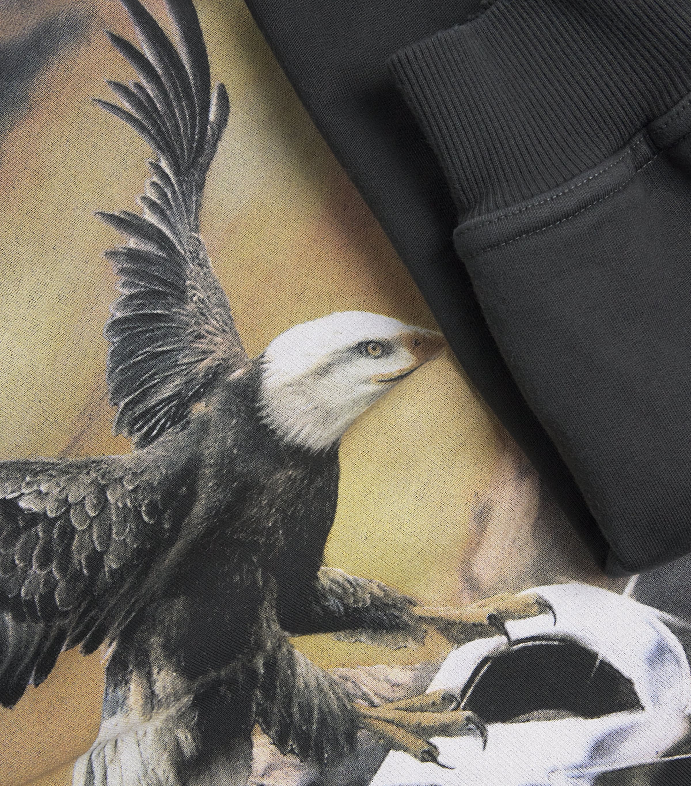 Cotton Eagle Hoodie STAINED BLACK Image 5