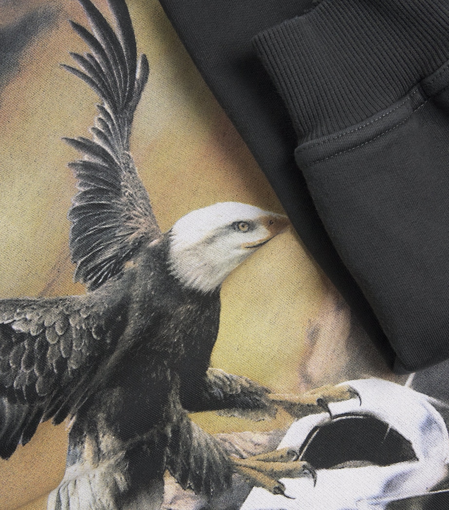 Cotton Eagle Hoodie STAINED BLACK Image 5