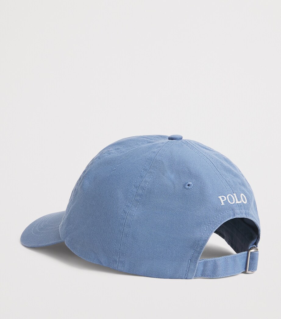 Polo Ralph Lauren Cotton Logo Baseball Cap Blue Image 2