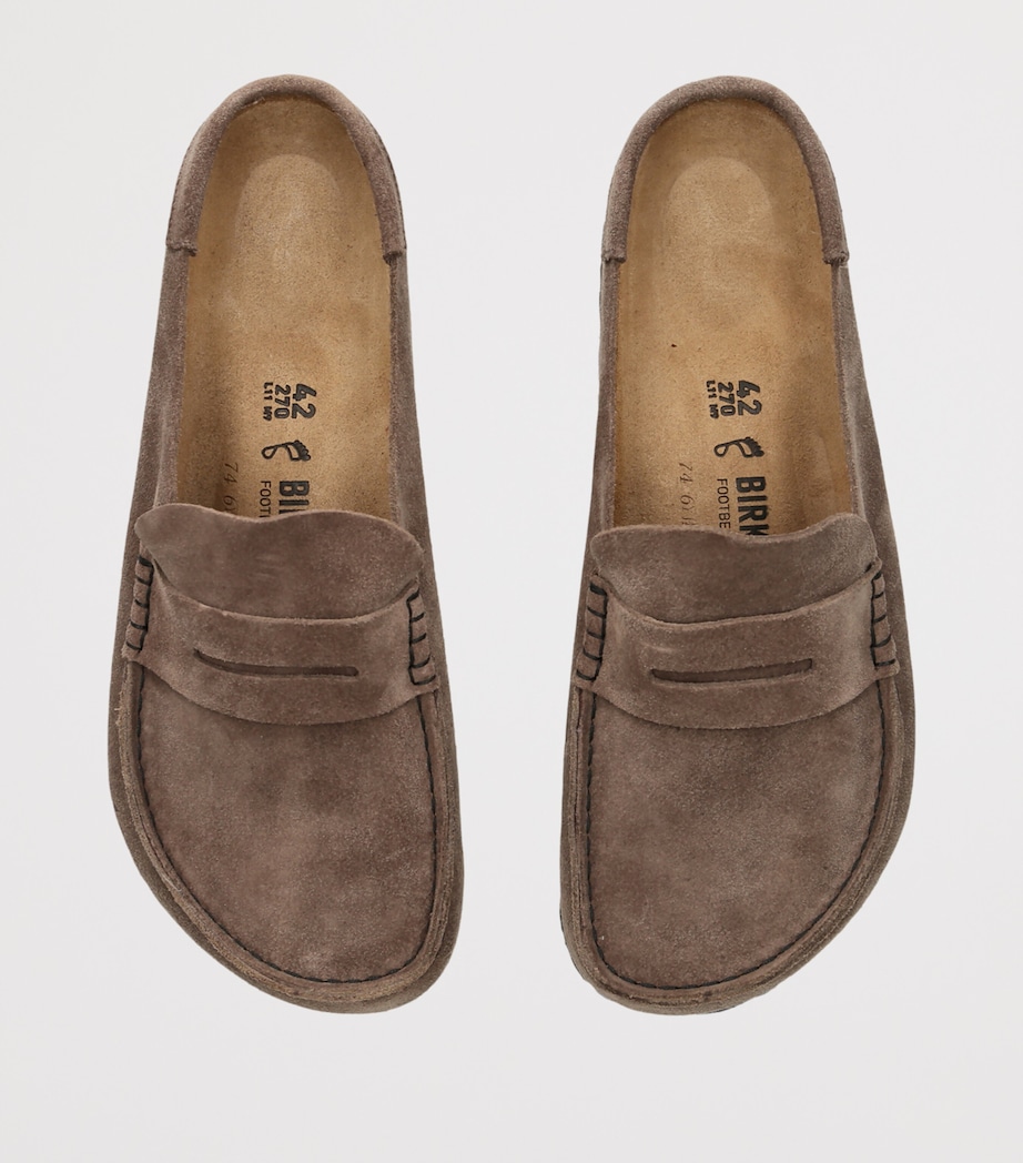 Birkenstock Suede Naples Wrapped Clogs Grey/dark Image 4