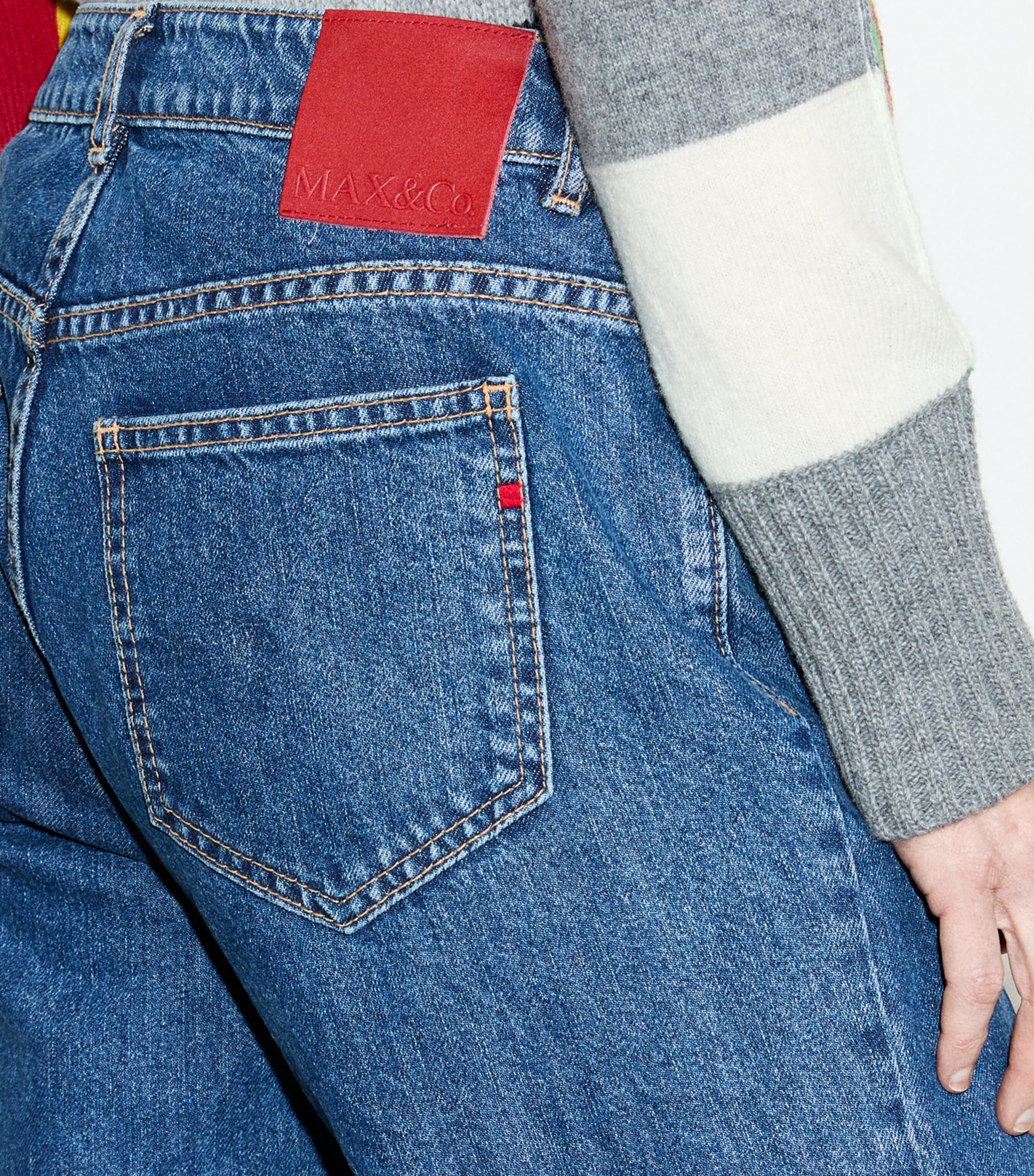 MAX&Co. Womens Wide-Leg Jeans Blue Jeans Image 5