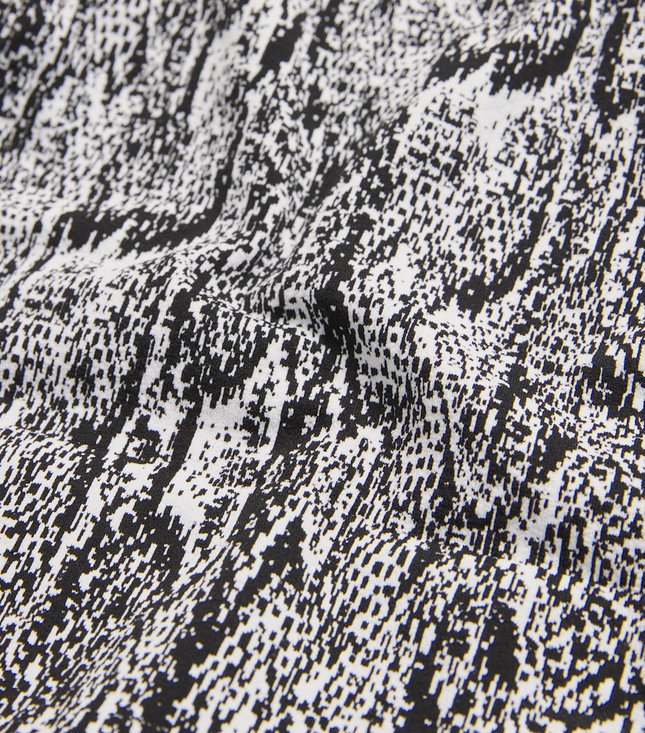 Seamless Python-Print Crop Top 8222 WHITE BLAC Image 5