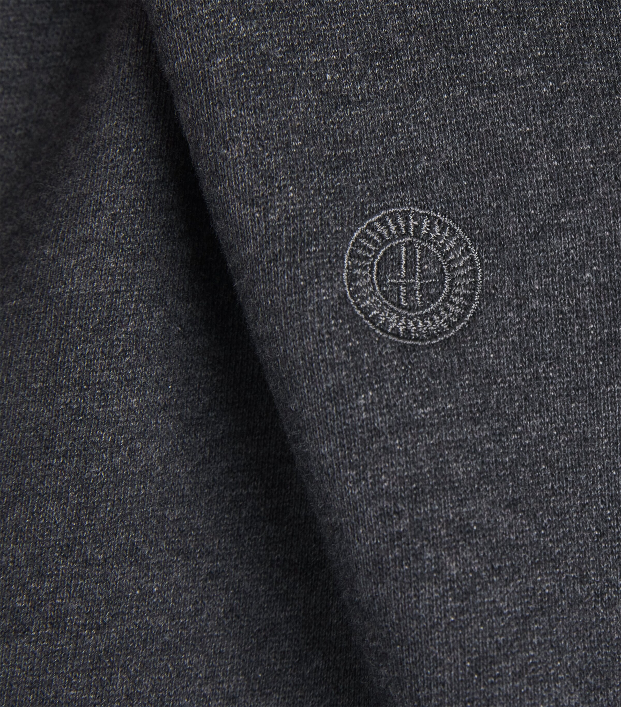 Harrods Mens Cotton Jersey Logo Sweatshirt Grey Image 6