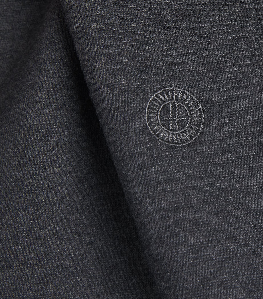 Harrods Mens Cotton Jersey Logo Sweatshirt Grey Image 6